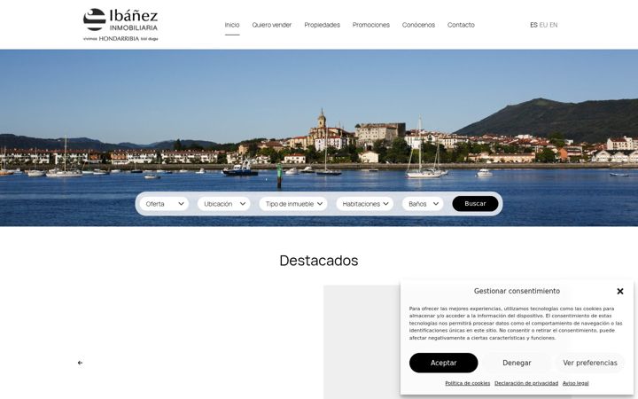 Screenshot of inmobiliariajesusibanez.com