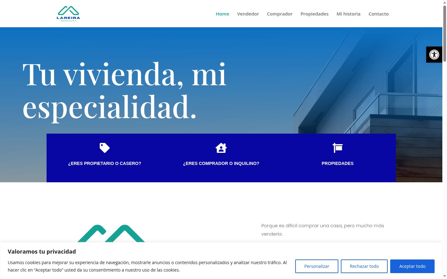Screenshot tal-banner tal-kunsens muri qabel kwalunkwe interazzjoni