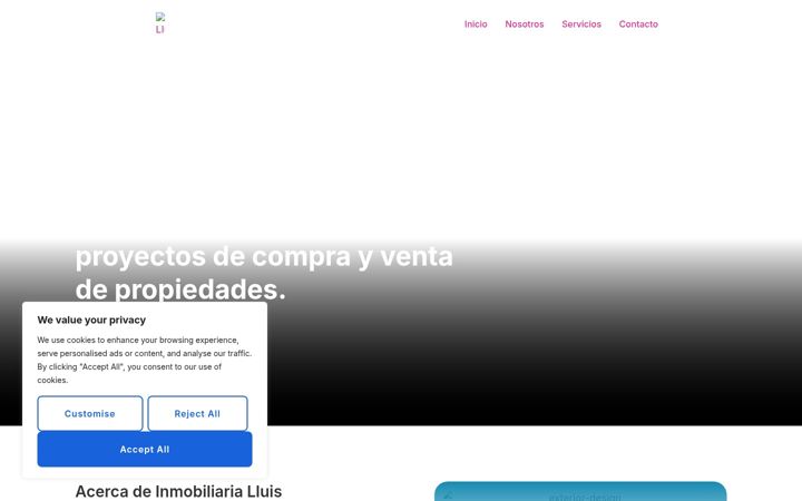 Screenshot of inmobiliarialluis.com