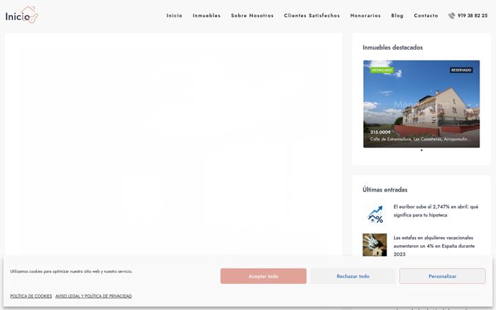 Screenshot of inmobiliariamendesalles.com