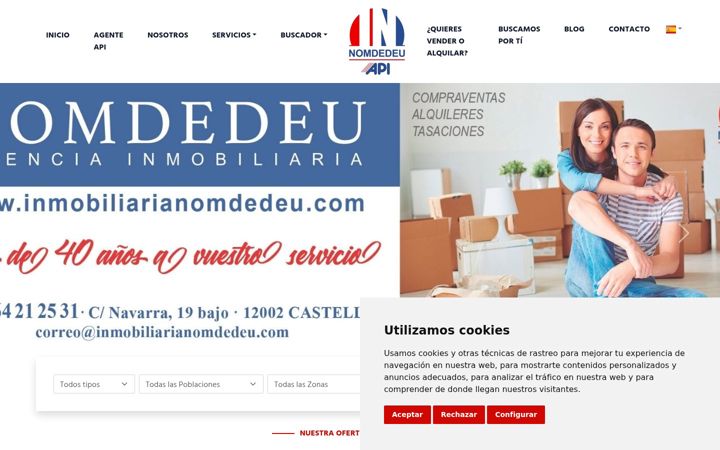 Екранна снимка на inmobiliarianomdedeu.com