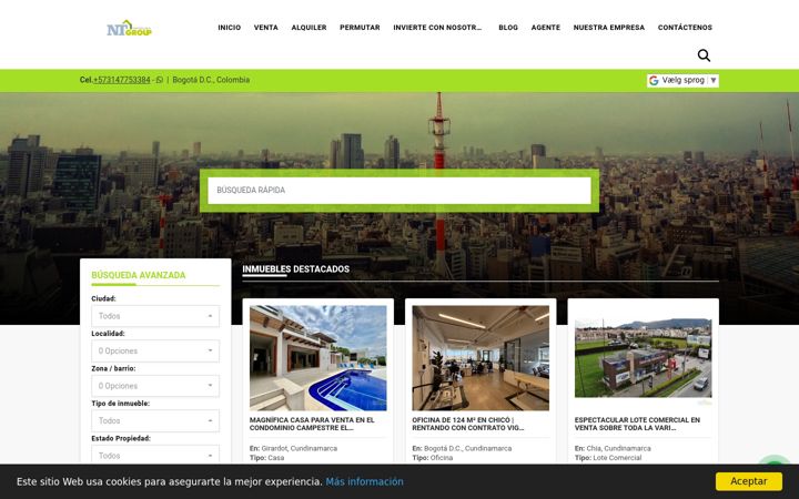 Екранна снимка на inmobiliariantgroup.com