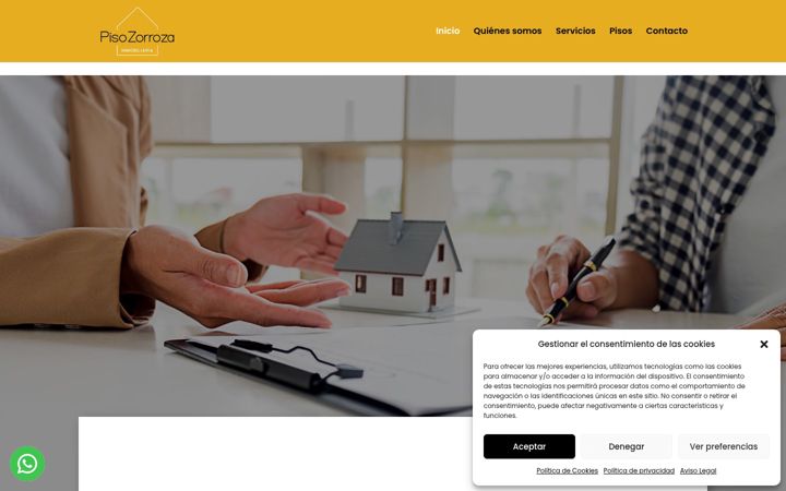 Екранна снимка на inmobiliariapisozorroza.com
