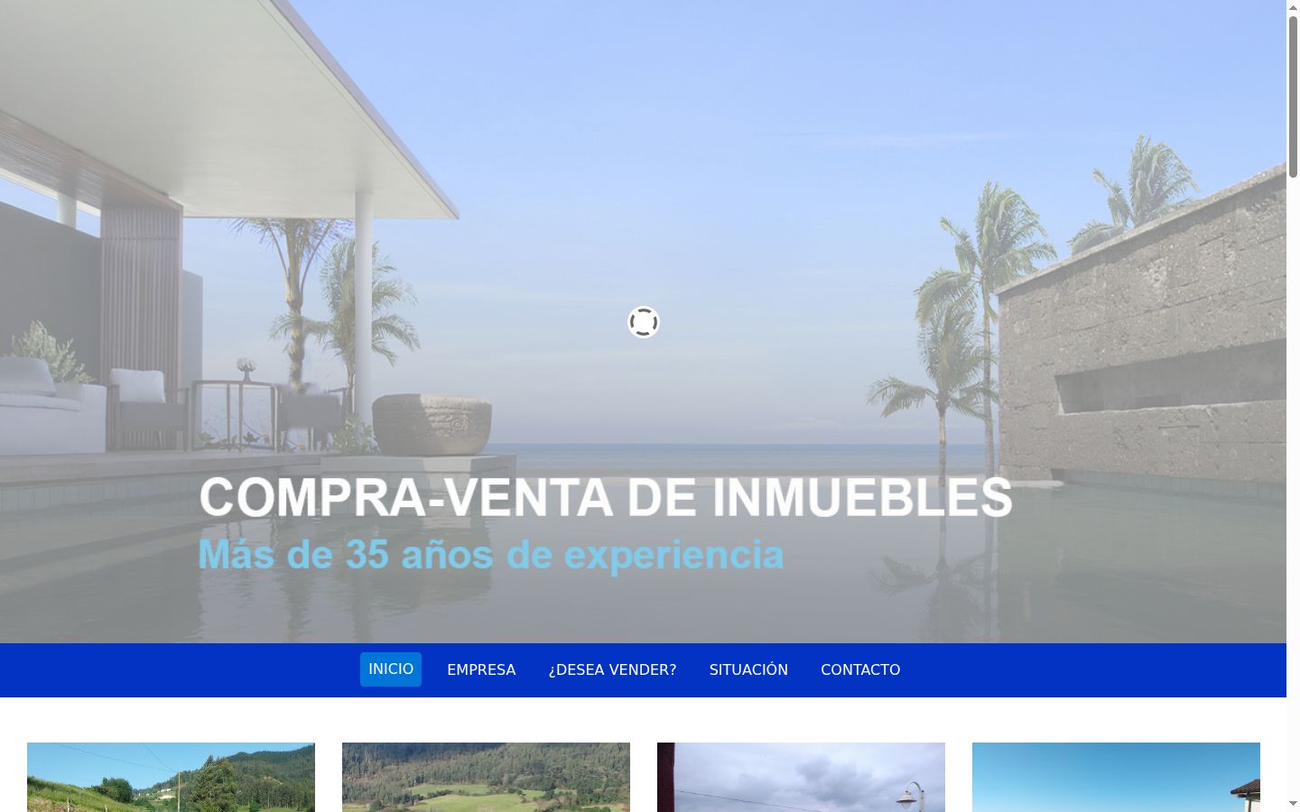 Captura de pantalla del banner de consentimiento mostrado antes de cualquier interacción
