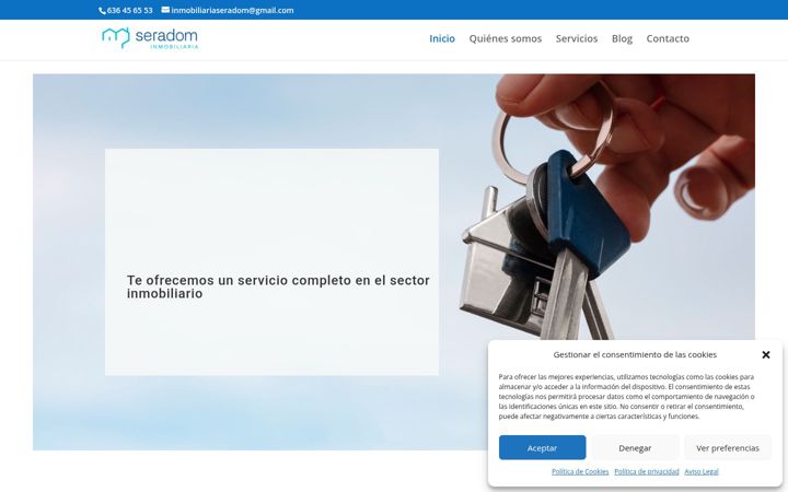 Screenshot of inmobiliariaseradom.com