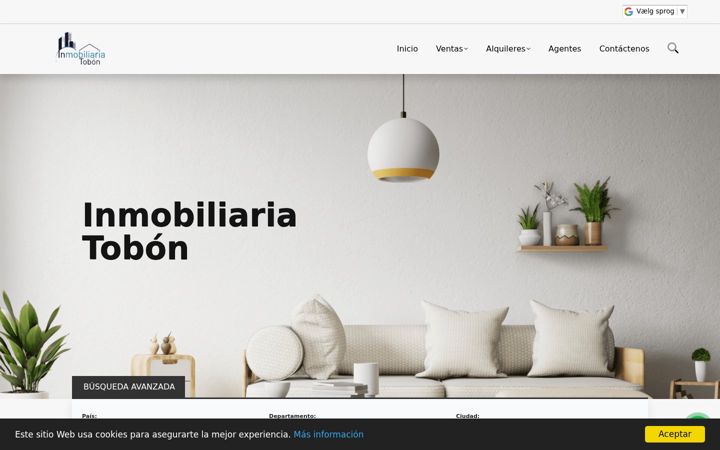 Screenshot of inmobiliariatobon.com