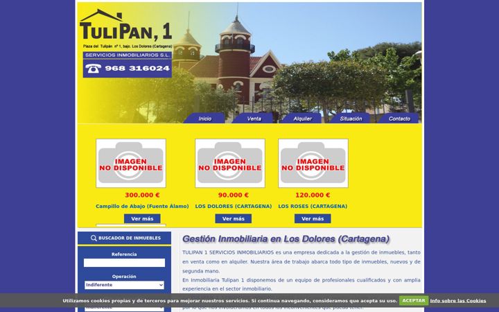 Screenshot of inmobiliariatulipan1.es