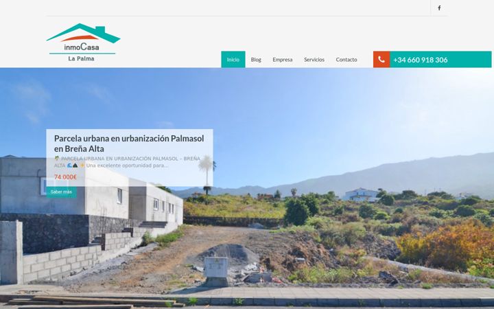 Screenshot of inmocasalapalma.com