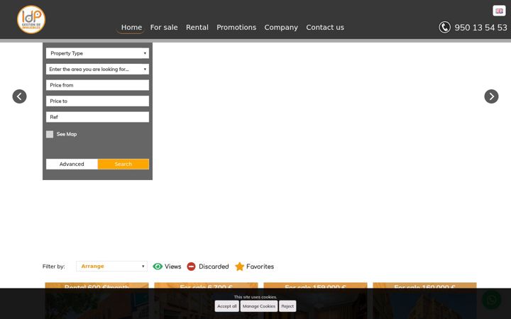 Screenshot of inmoidp.com