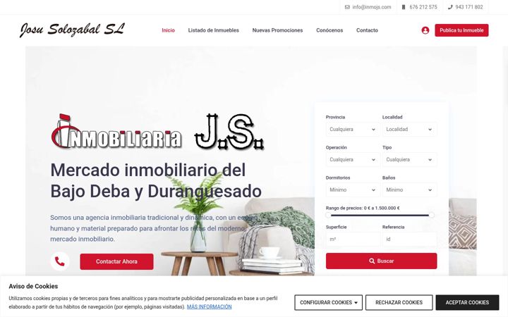 Screenshot of inmojs.es