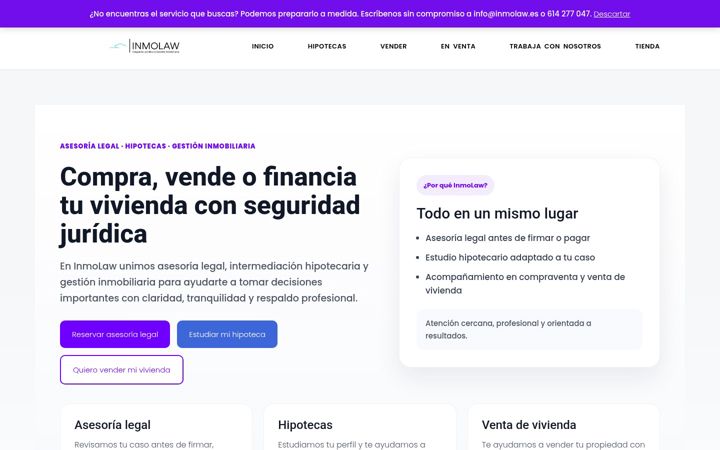 Screenshot of inmolaw.es
