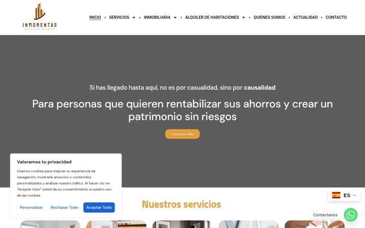 Screenshot of inmorentas.com