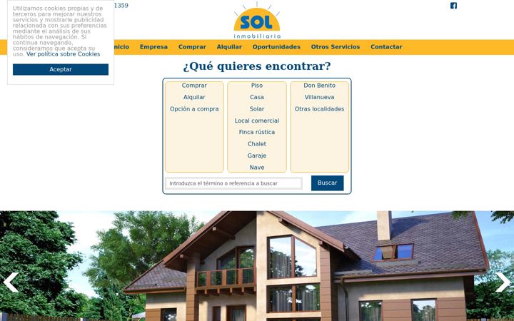 Screenshot of inmosol-ex.es