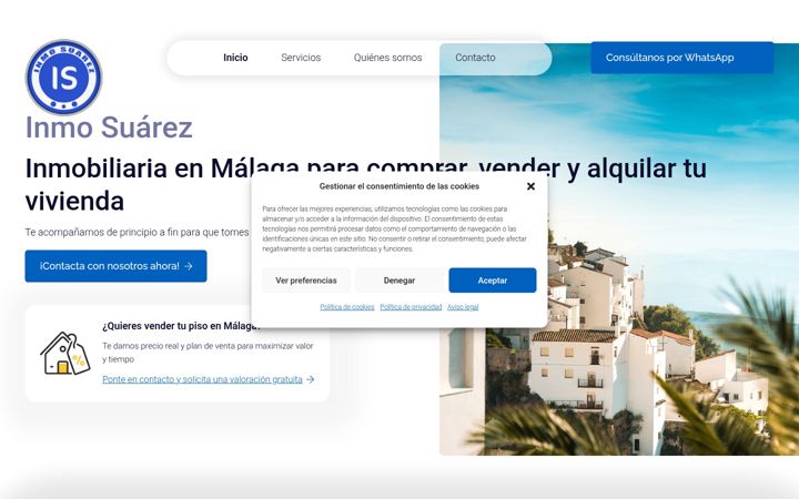 Screenshot of inmosuarez.es