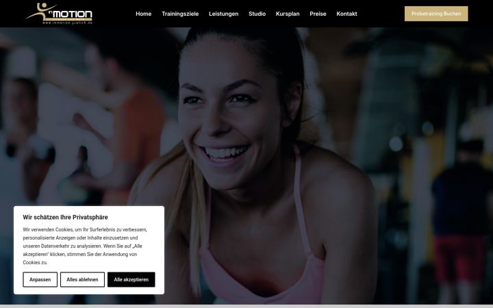 Screenshot of inmotion-juelich.de