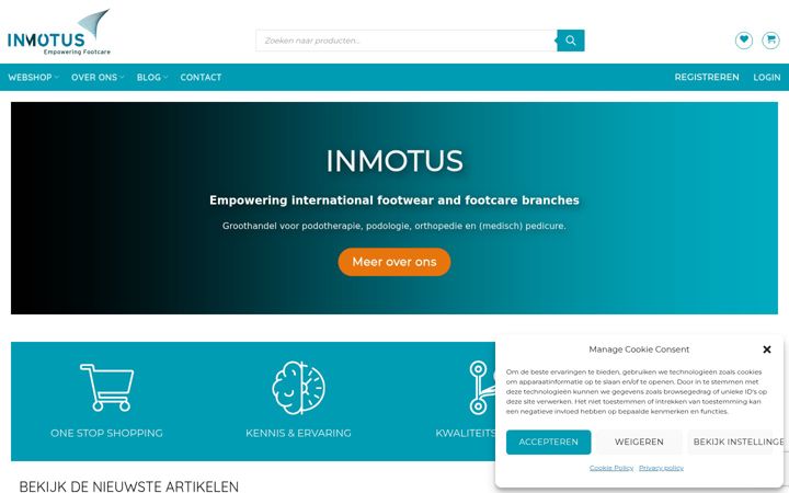 Screenshot of inmotus.nl