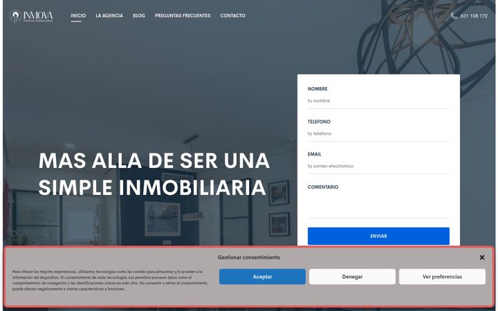 Screenshot of inmova.es
