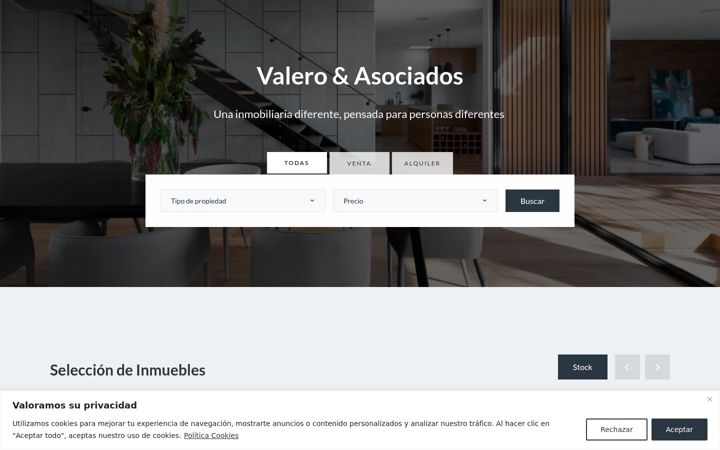 Screenshot of inmovalero.es