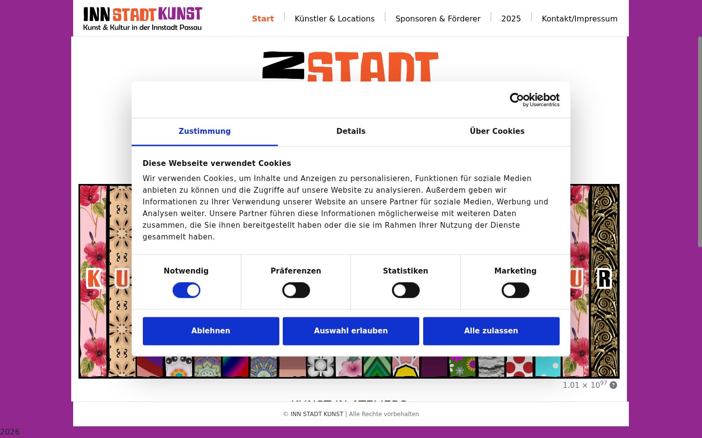 Screenshot tal-banner tal-kunsens muri qabel kwalunkwe interazzjoni