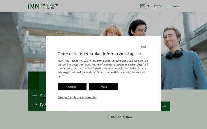 Screenshot di inn.no