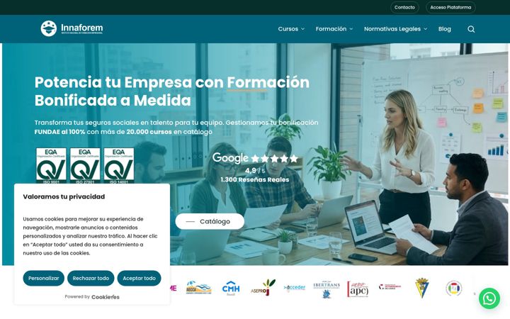 Screenshot of innaforem.es