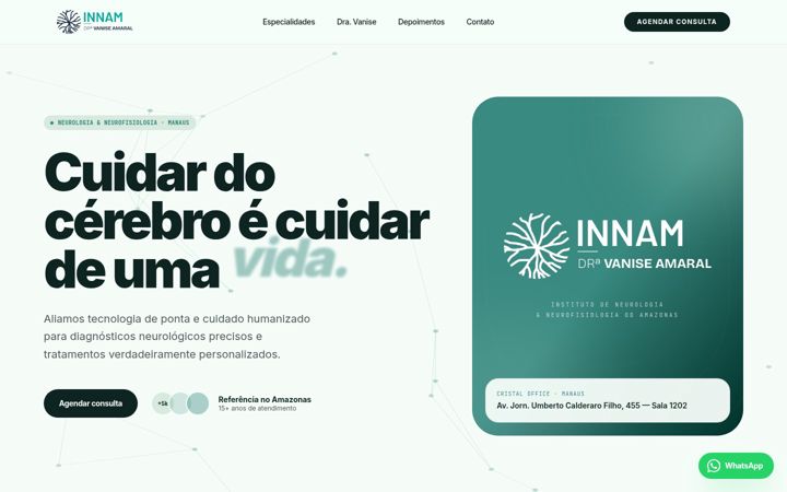 Screenshot of innam.med.br