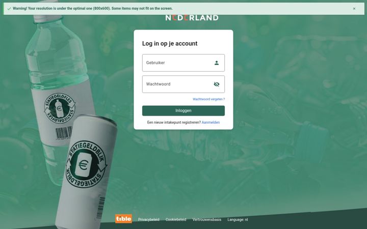 Screenshot of innameportal.nl