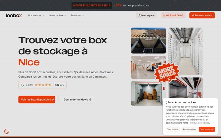 Screenshot of innbox.fr