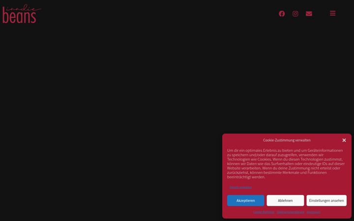 Screenshot of inndie-beans.at