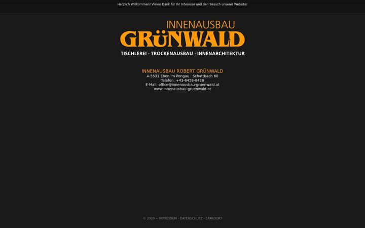 Screenshot of innenausbau-gruenwald.at