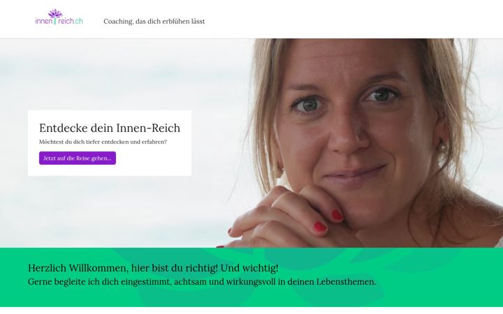 Screenshot of innenreich.ch