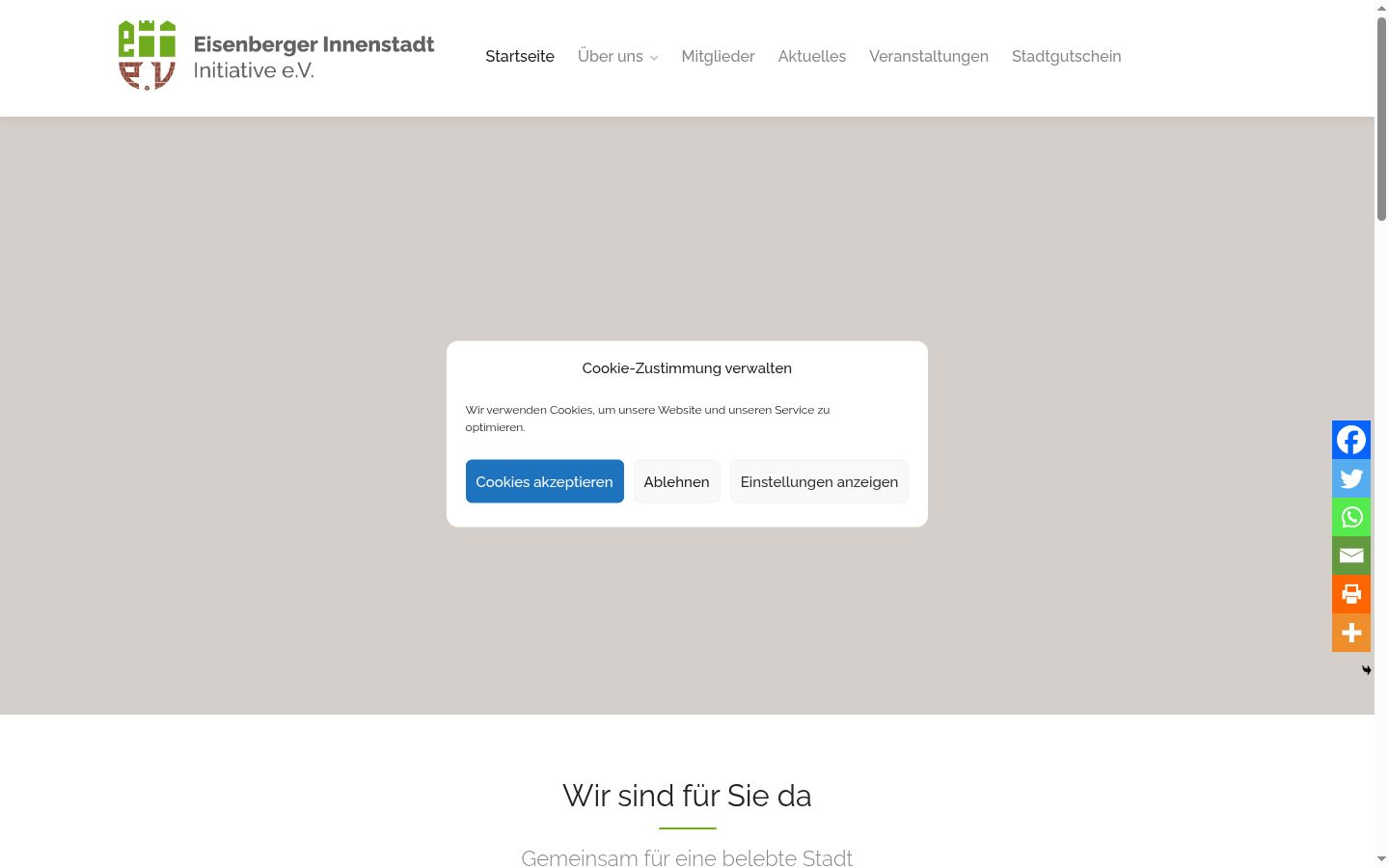Screenshot tal-banner tal-kunsens muri qabel kwalunkwe interazzjoni