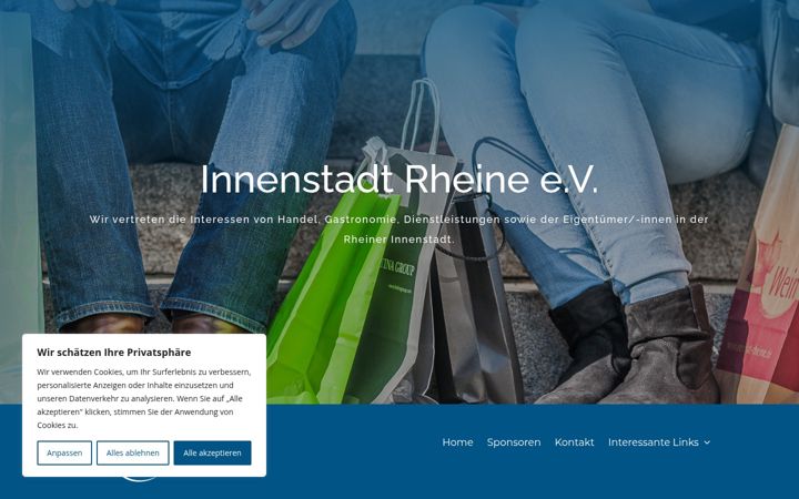 Screenshot of innenstadt-rheine.de