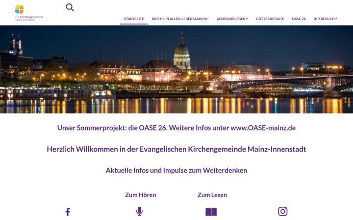 Screenshot of innenstadtgemeinde-mainz.de