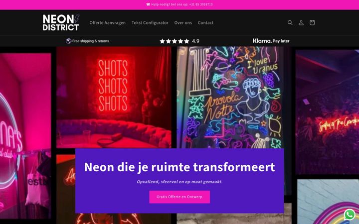 Screenshot di inneondistrict.com
