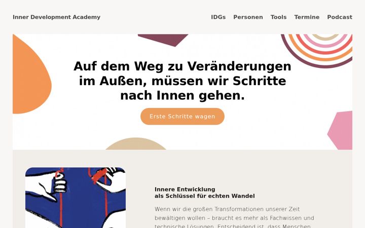 Screenshot of inner-development-academy.de
