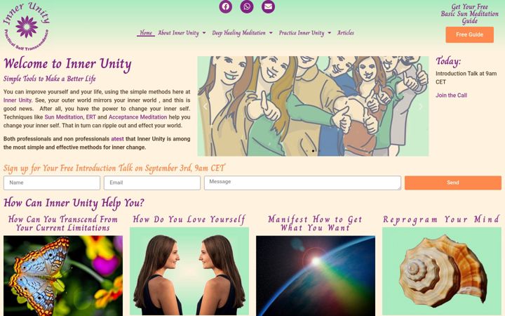 Screenshot di inner-unity.com