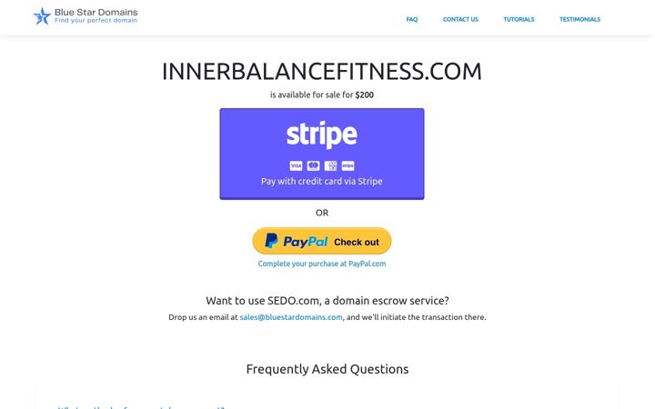 Screenshot di innerbalancefitness.com