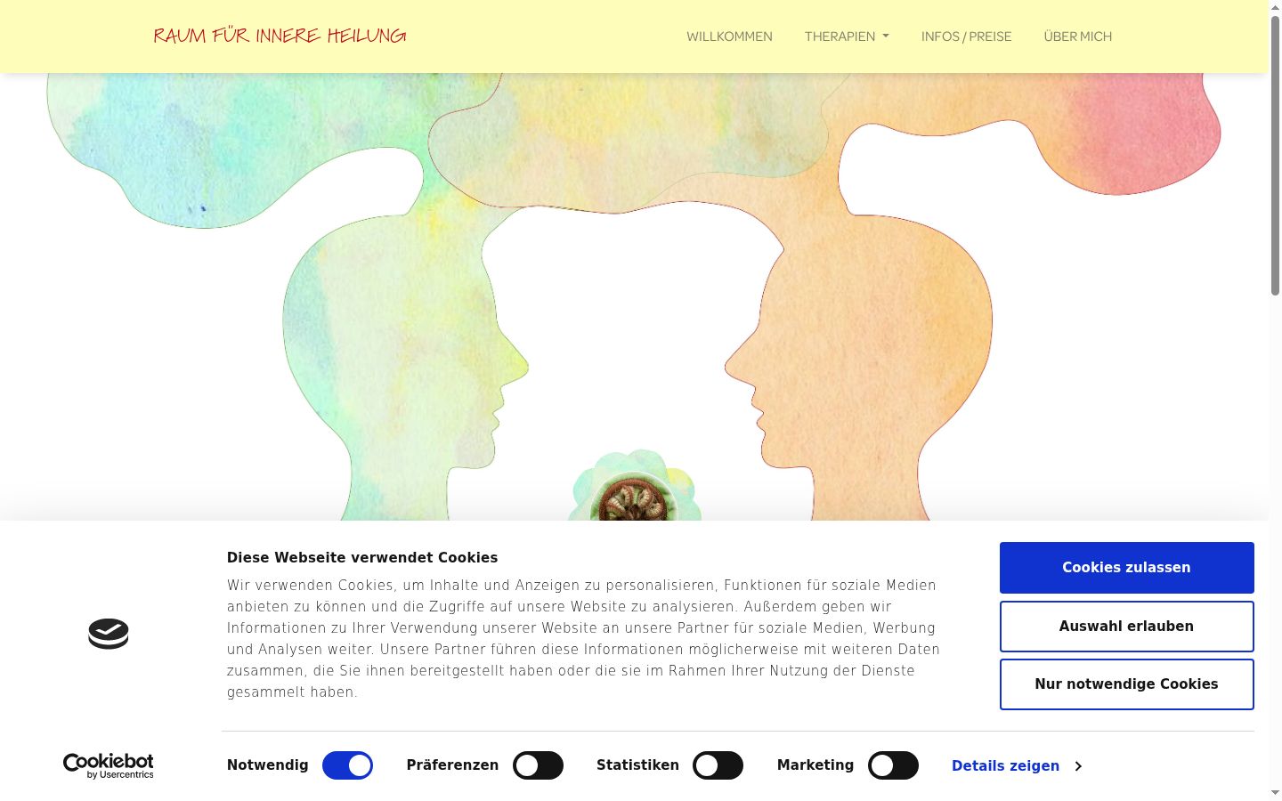 Captura de ecrã do banner de consentimento apresentado antes de qualquer interação