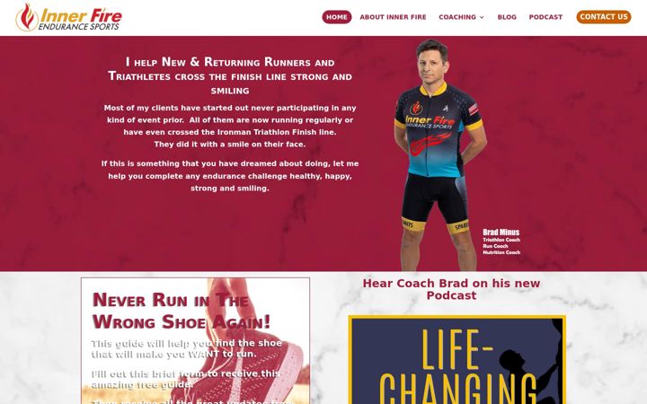 Screenshot of innerfireendurance.com