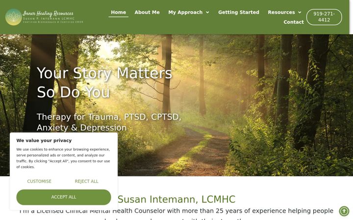 Screenshot of innerhealingresources.com