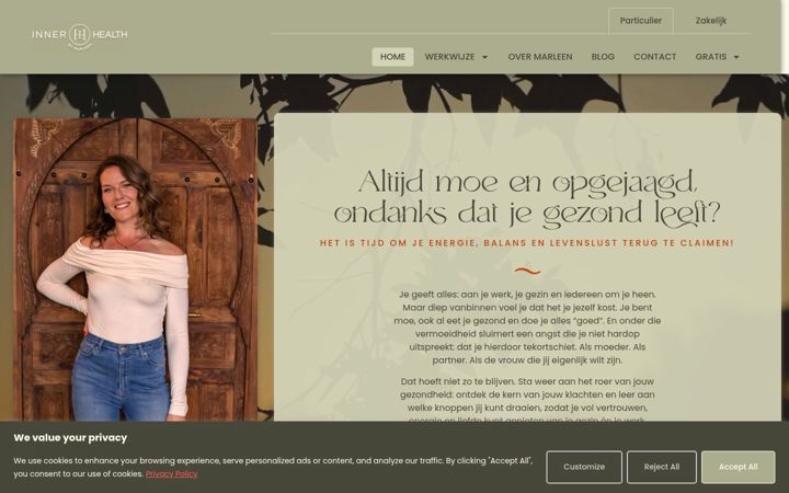 Screenshot of innerhealth-bymarleen.nl
