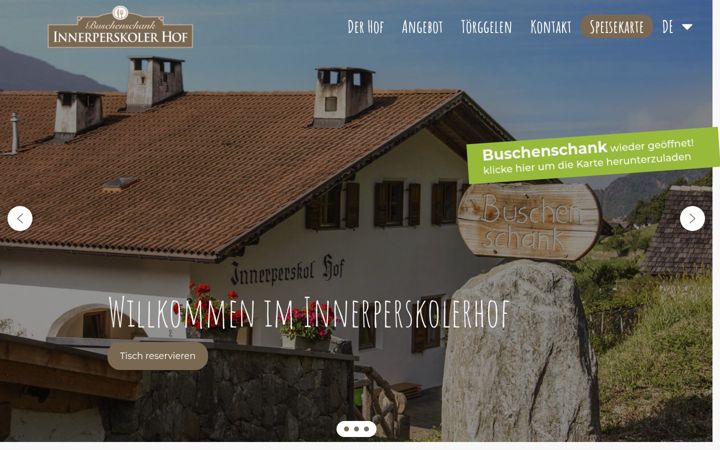 Screenshot of innerperskolerhof.it