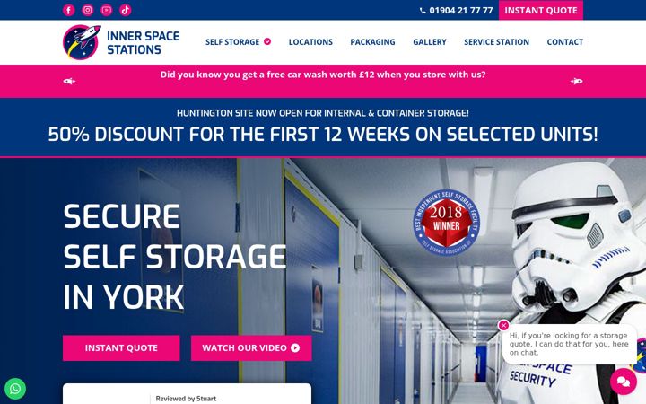 Screenshot of innerspacestations.com