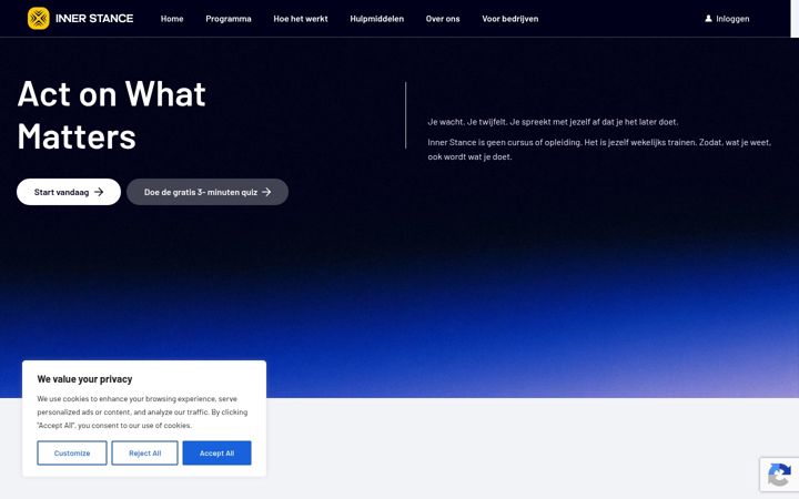 Screenshot of innerstance.com