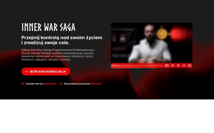 Screenshot of innerwarsaga.com