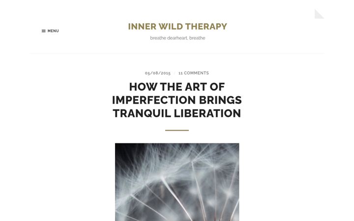 Screenshot of innerwildtherapy.com