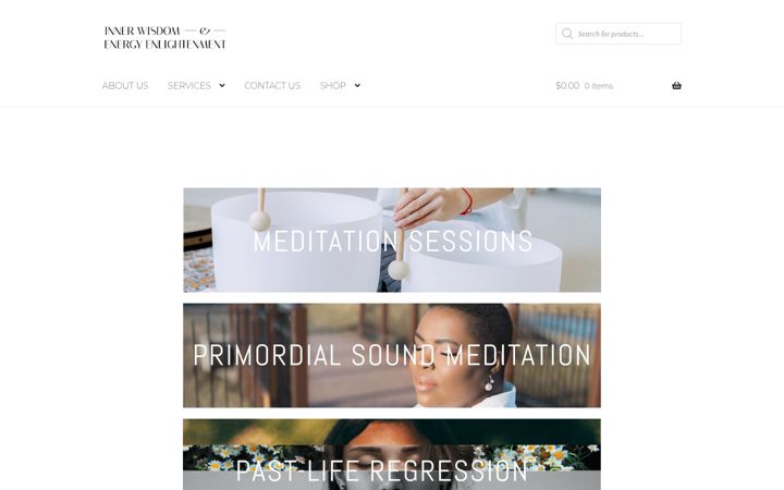 Screenshot of innerwisdomandenergy.com