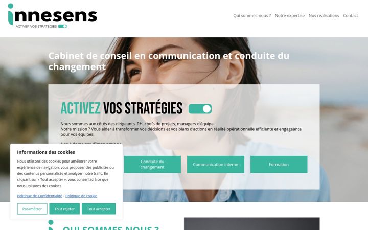 Screenshot of innesens-conseil.com
