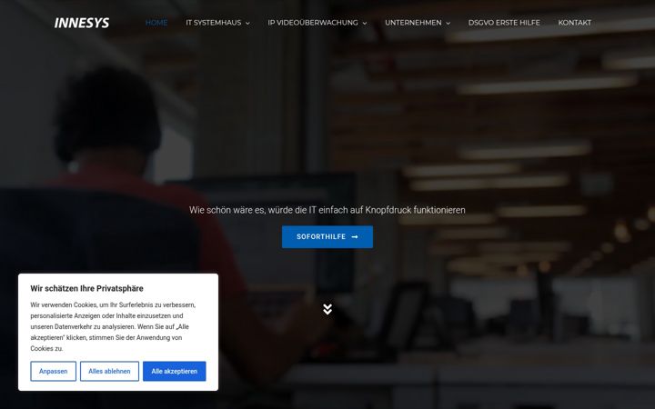 Screenshot of innesys.de